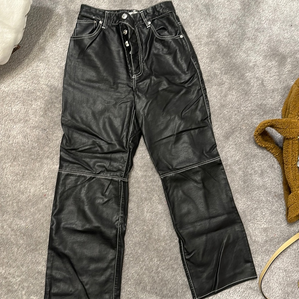 Free people leather pant